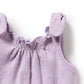 Wilson & Frenchy / Lavender Shells Organic Terry Tie Playsuit