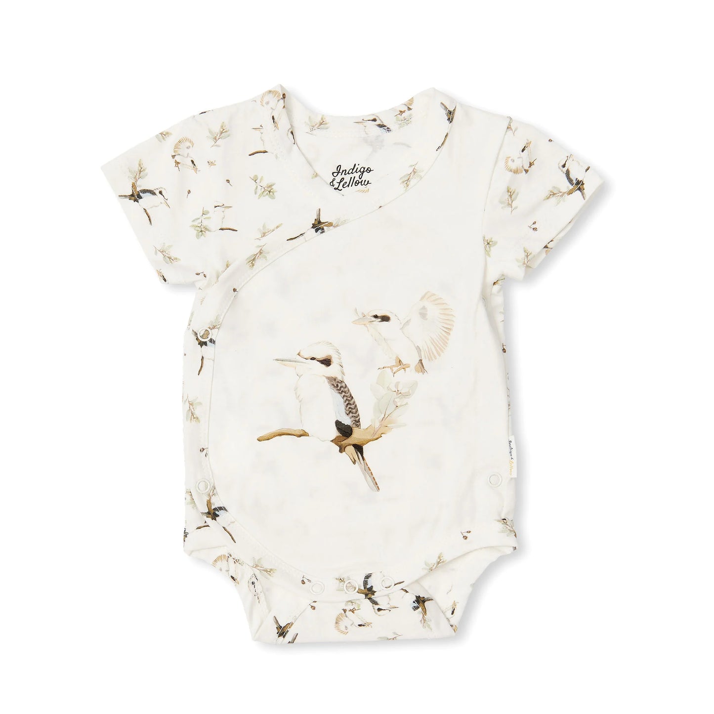 Indigo & Lellow / Charlie Kimono Bodysuit - Kookaburras