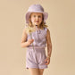 Wilson & Frenchy / Lavender Shells Organic Terry Playsuit