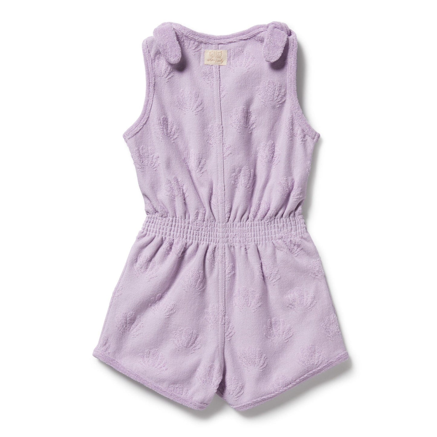 Wilson & Frenchy / Lavender Shells Organic Terry Playsuit