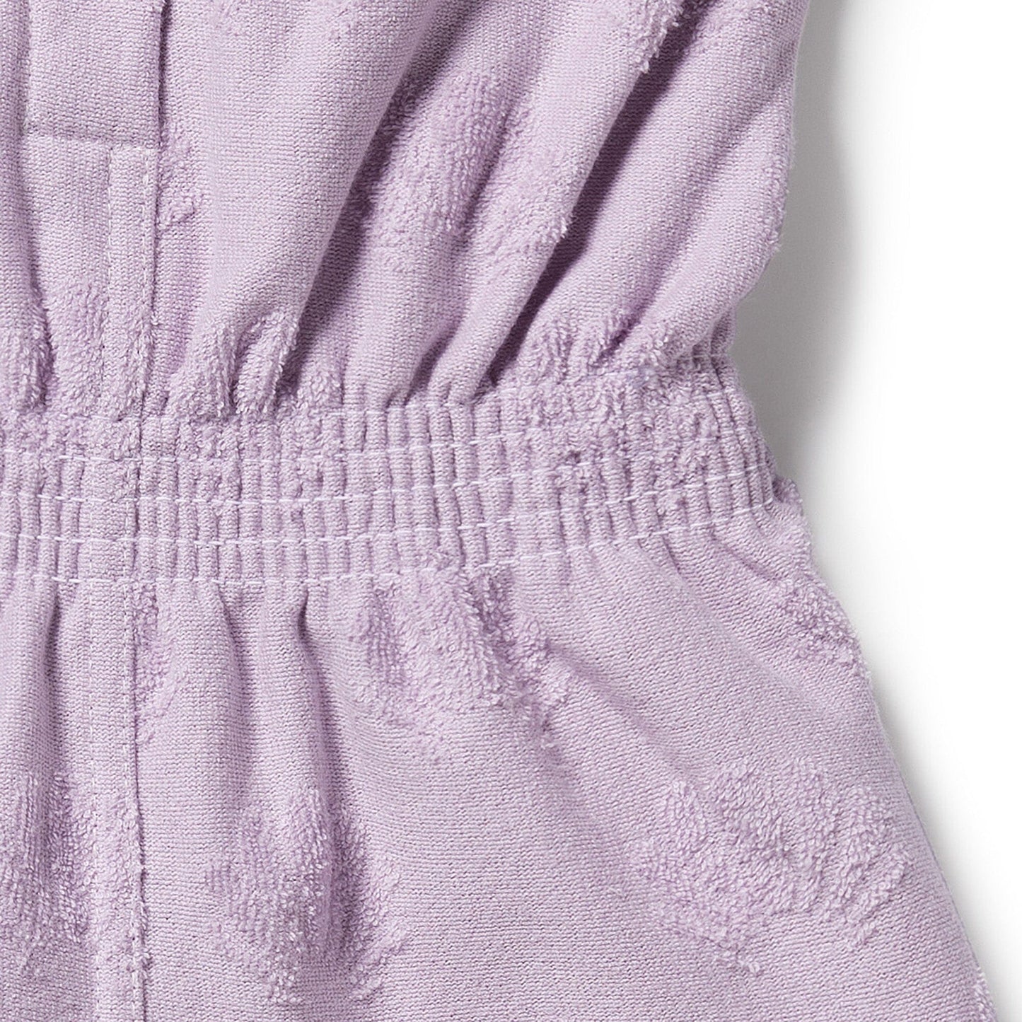 Wilson & Frenchy / Lavender Shells Organic Terry Playsuit