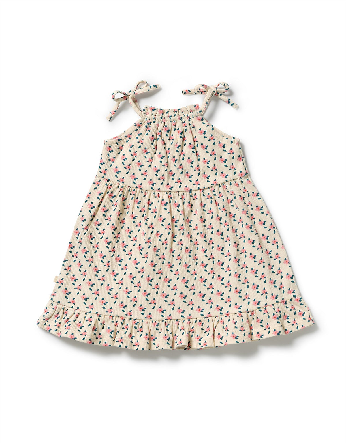 Wilson & Frenchy / Little Blossom Organic Crinkle Ruffle Dress