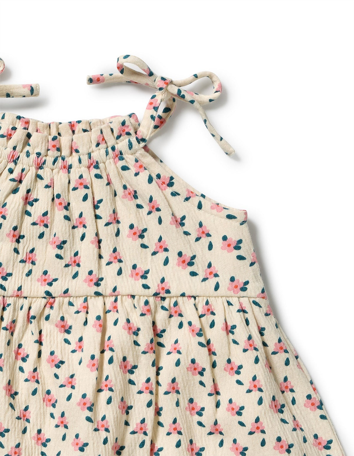 Wilson & Frenchy / Little Blossom Organic Crinkle Ruffle Dress