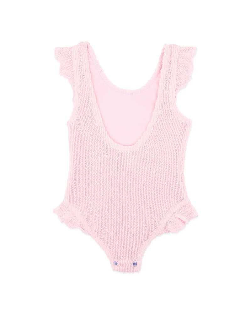 Minihaha Swimwear / Pale Pink Crinkle Swimsuit