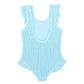 Minihaha Swimwear / Blue Fizz Crinkle Swimsuit