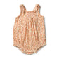Wilson & Frenchy / Checkerberry Organic Crinkle Tie Playsuit