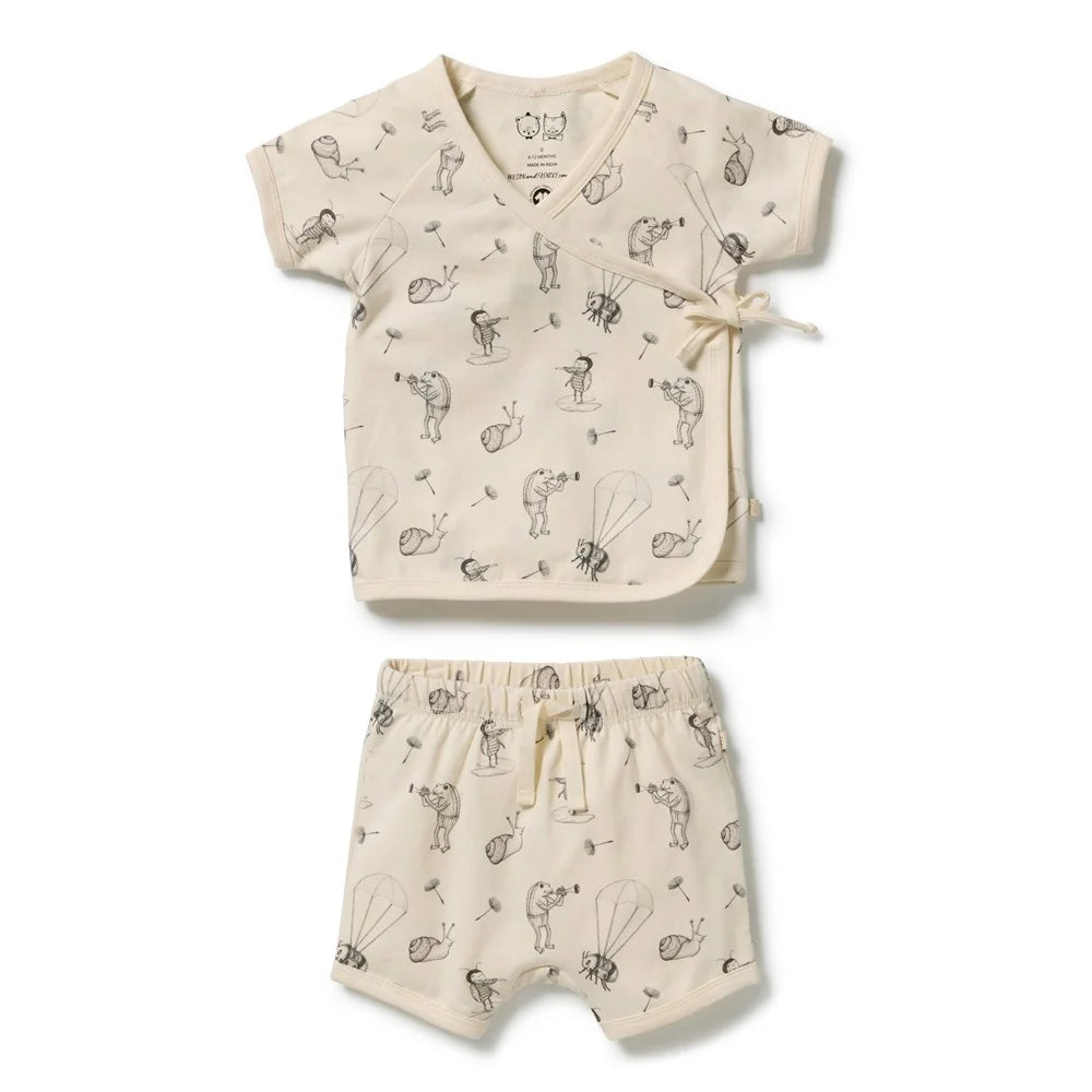 Wilson & Frenchy / Whispering Willows Organic Kimono Set
