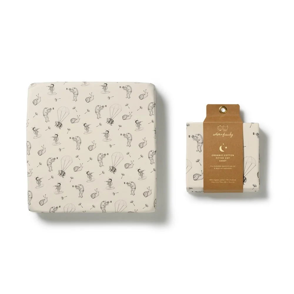 Wilson & Frenchy / Whispering Willows Organic Cot Sheet