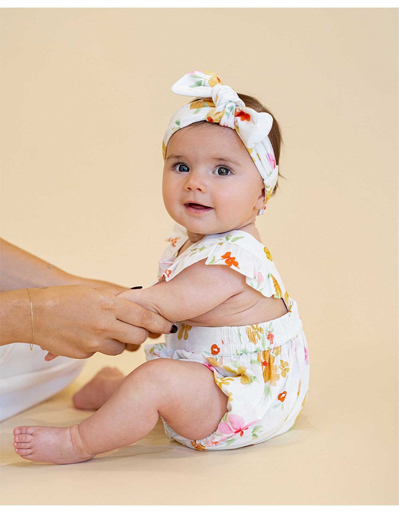 Fox & Finch / Grow Songbird Ditsy Overalls