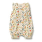 Wilson & Frenchy / Summer Garden Organic Ruffle Zipsuit