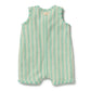 Wilson & Frenchy / Seafoam Stripe Organic Terry Growsuit