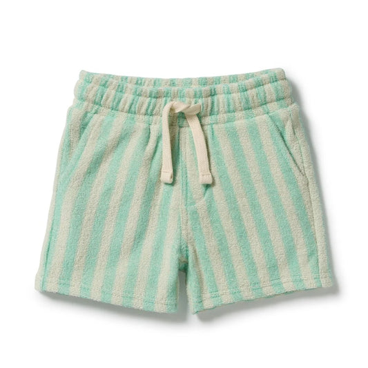 Wilson & Frenchy / Seafoam Stripe Organic Terry Short