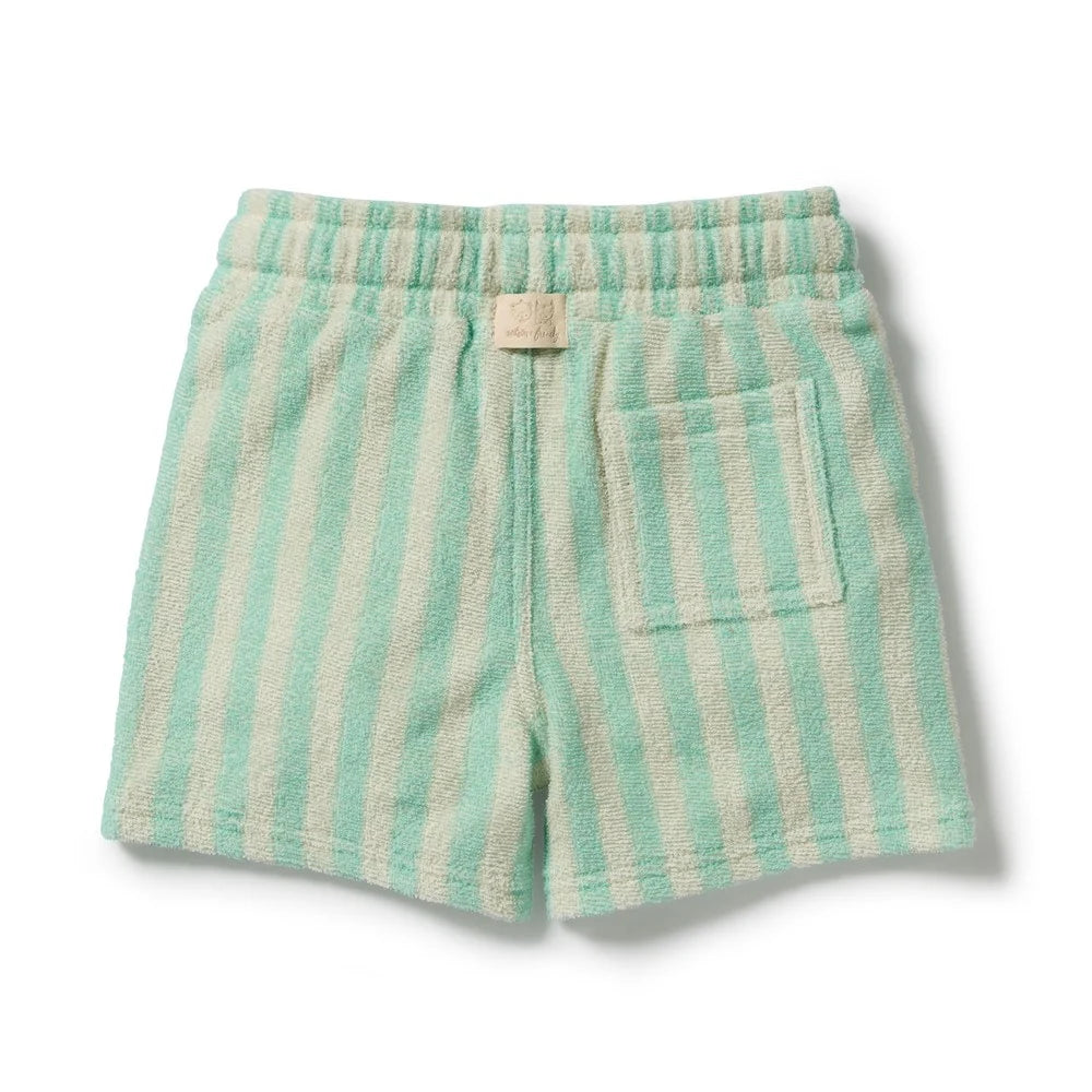 Wilson & Frenchy / Seafoam Stripe Organic Terry Short