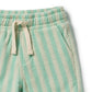 Wilson & Frenchy / Seafoam Stripe Organic Terry Short