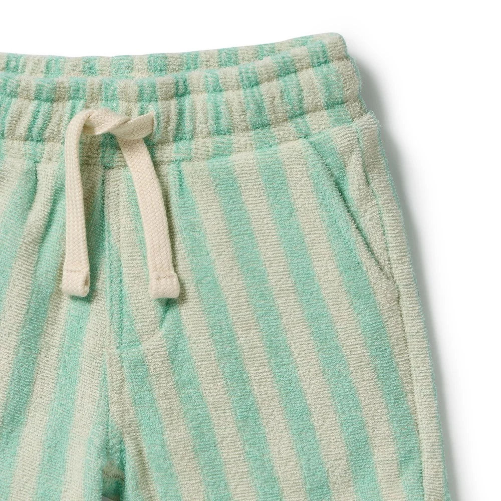 Wilson & Frenchy / Seafoam Stripe Organic Terry Short