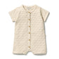 Wilson & Frenchy / Milk Cloud Organic Knitted Chevron Growsuit
