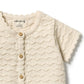 Wilson & Frenchy / Milk Cloud Organic Knitted Chevron Growsuit