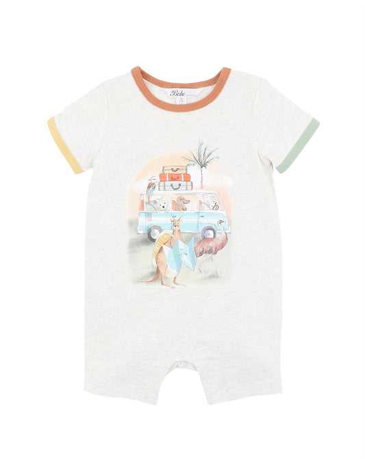 Bebe By Minihaha / Ivan Camp Scene SS Romper