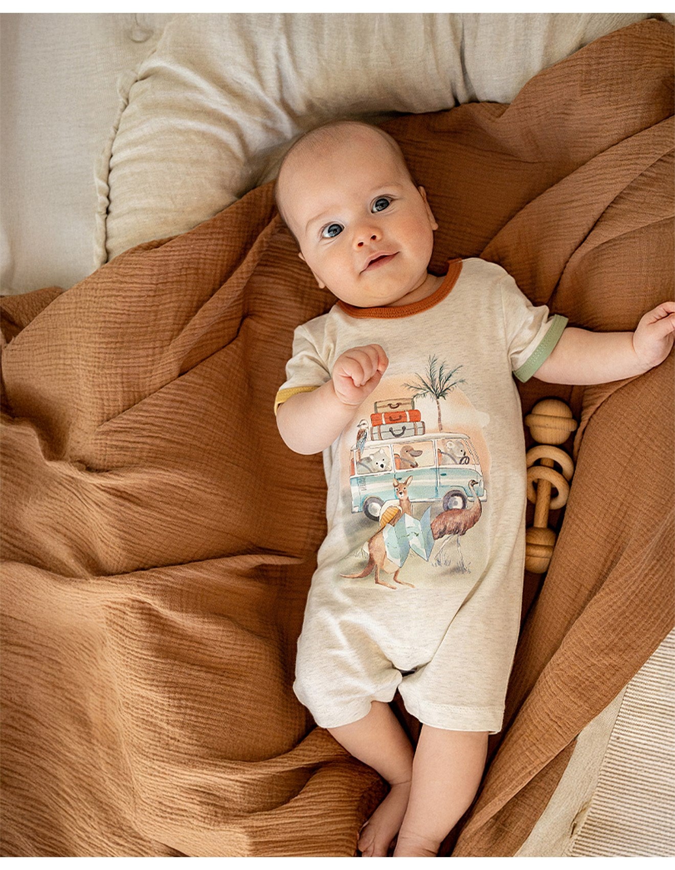 Bebe By Minihaha / Ivan Camp Scene SS Romper