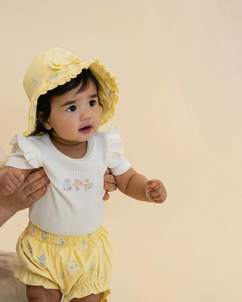 Bebe By Minihaha / Bonnie Organic Embroidered Bodysuit