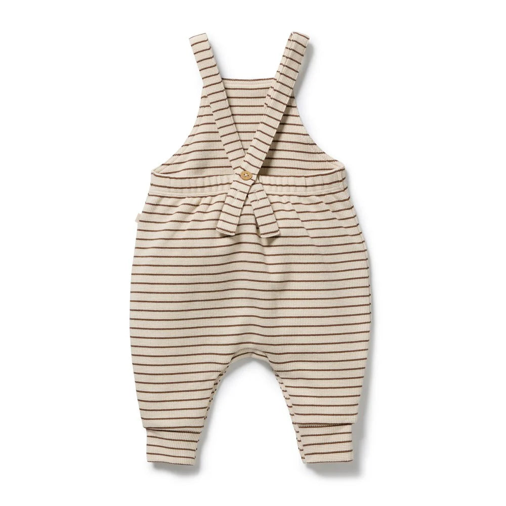 Wilson & Frenchy / Nutmeg Stripe Organic Waffle Overall