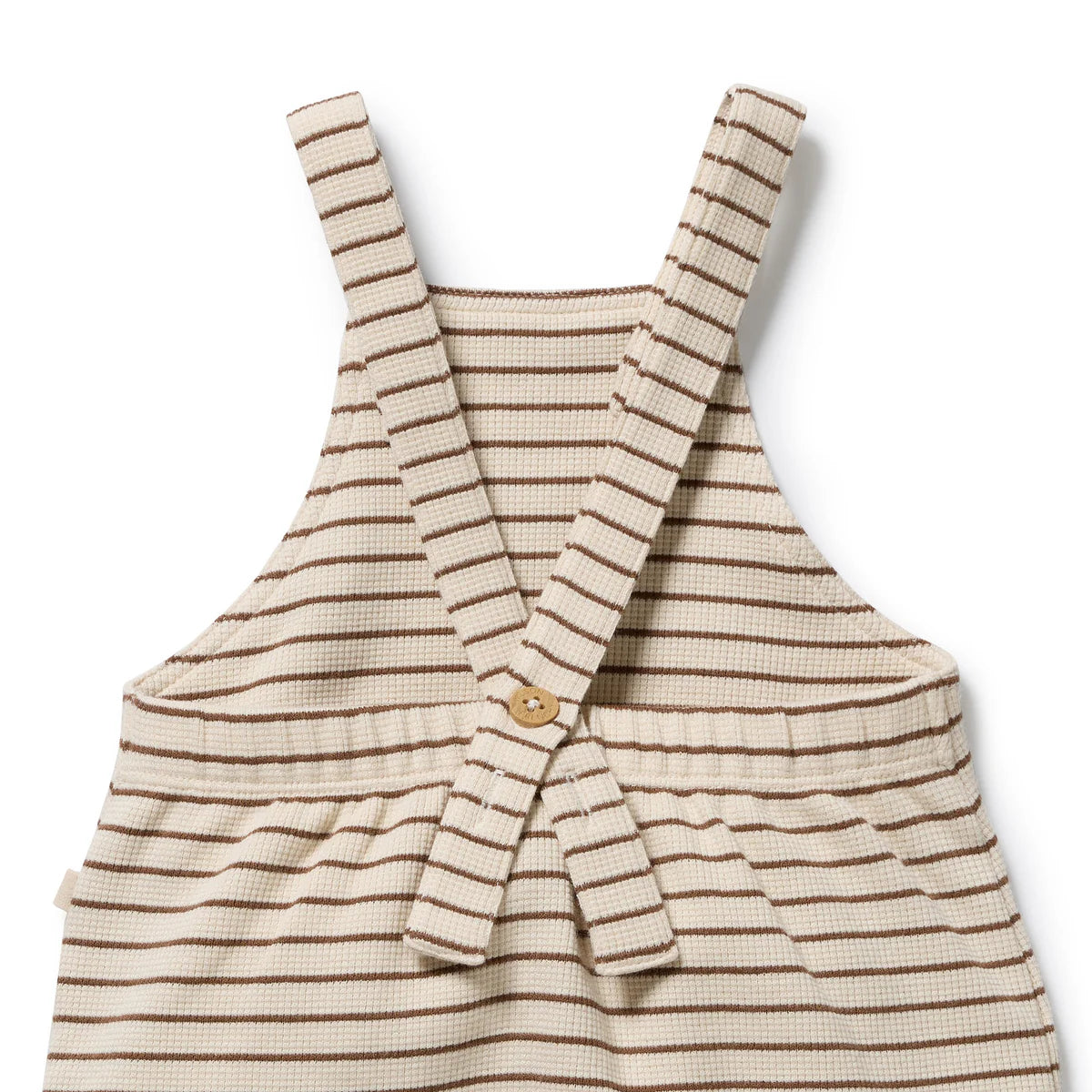 Wilson & Frenchy / Nutmeg Stripe Organic Waffle Overall