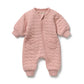 Wilson & Frenchy / Rose Organic Quilted Growsuit