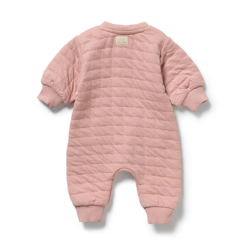 Wilson & Frenchy / Rose Organic Quilted Growsuit