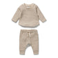 Wilson & Frenchy / Nutmeg Stripe Organic Waffle Set