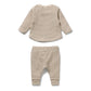 Wilson & Frenchy / Nutmeg Stripe Organic Waffle Set