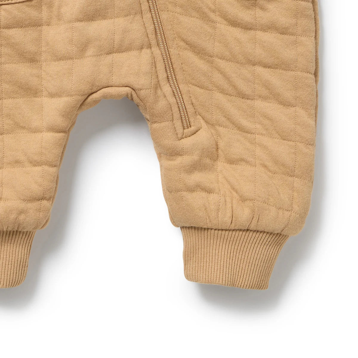 Wilson & Frenchy / Honey Fawn Organic Quilted Growsuit