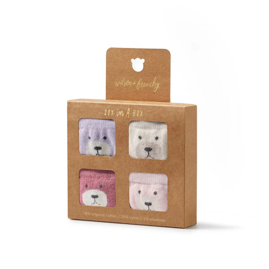 Wilson & Frenchy / Girls Organic 4 Pack Baby Socks