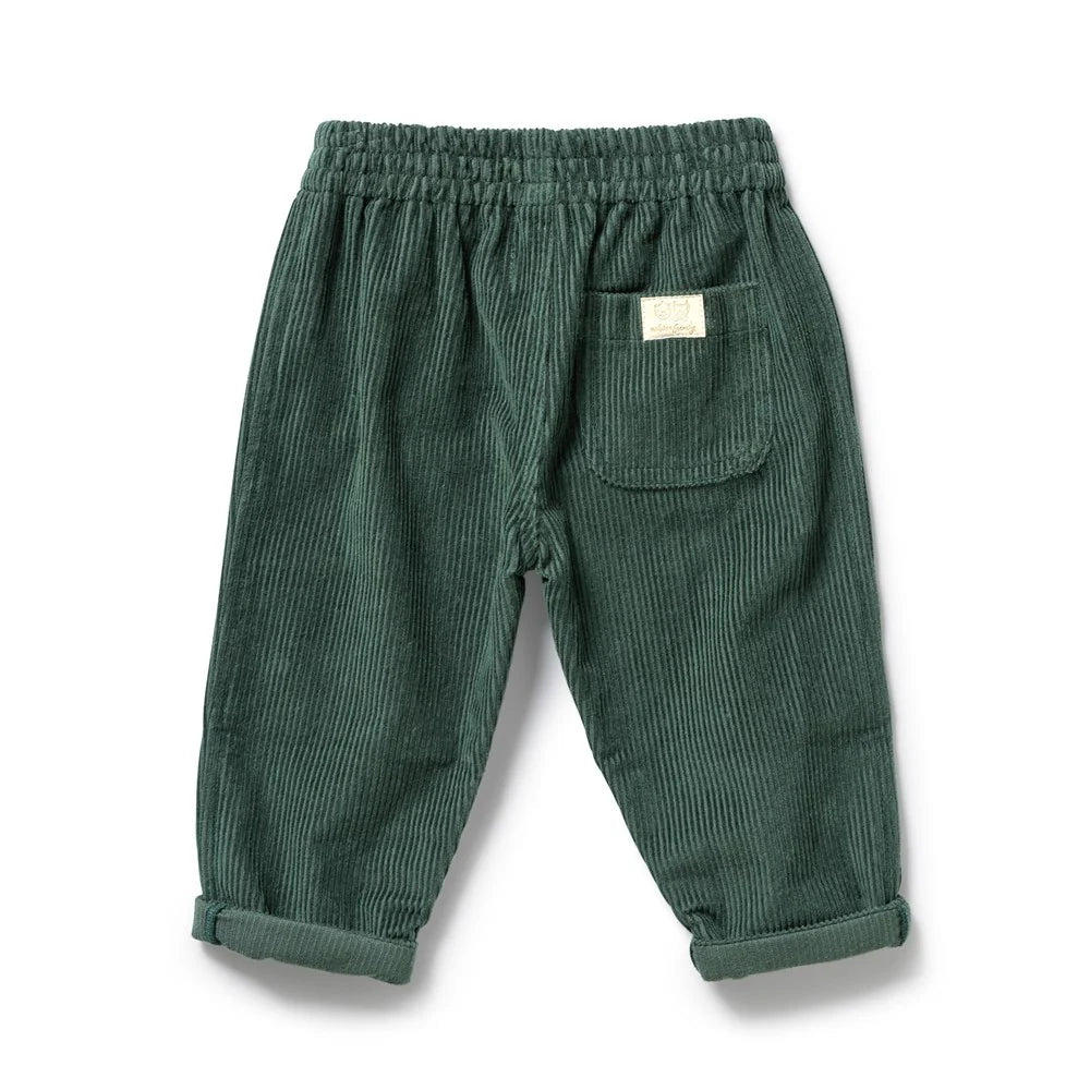 Wilson Frenchy / Moss Green Organic Cord Pant