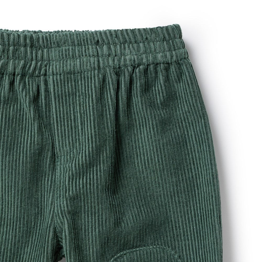 Wilson Frenchy / Moss Green Organic Cord Pant