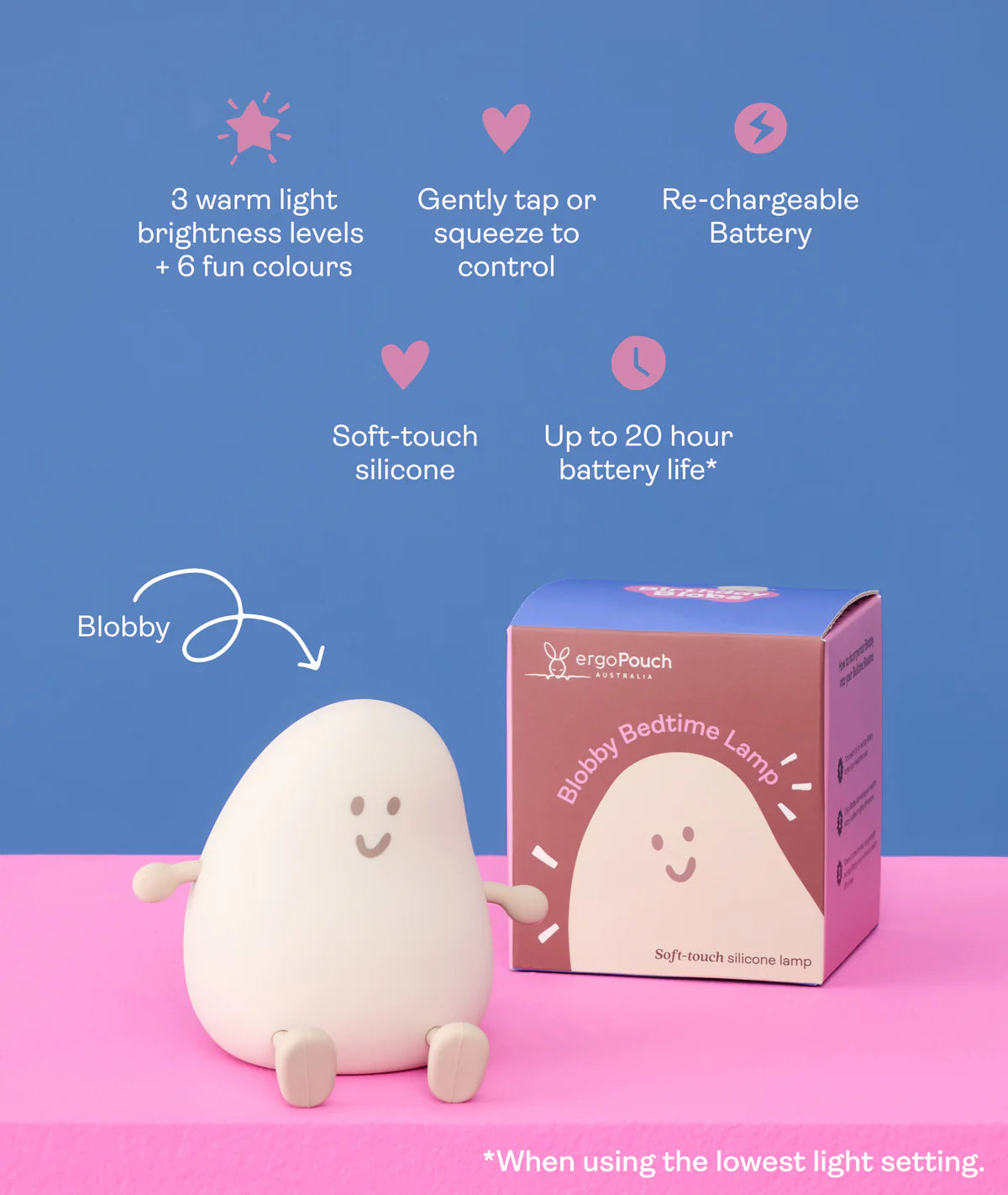 ergoPouch / Blobby Bedtime Lamp - Taupe