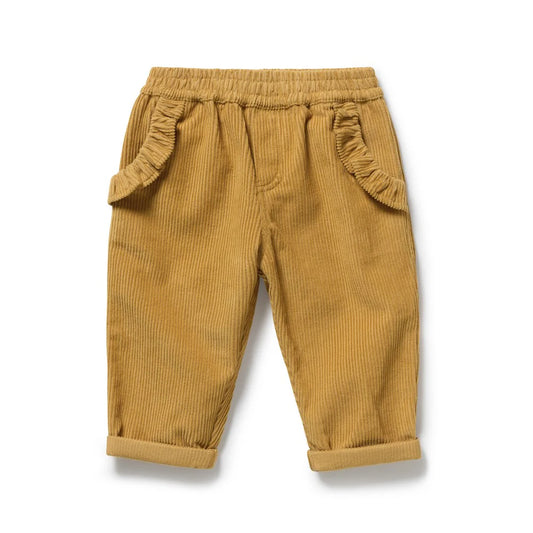 Wilson & Frenchy / Amber Glow Organic Cord Ruffle Pant