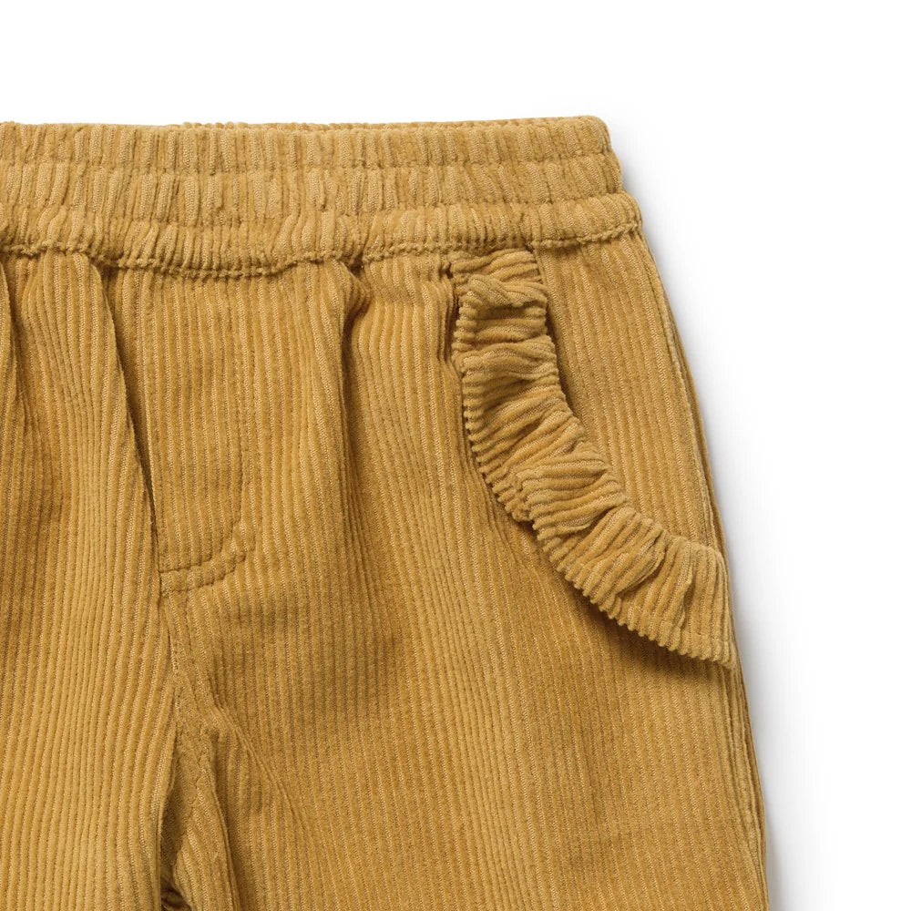 Wilson & Frenchy / Amber Glow Organic Cord Ruffle Pant