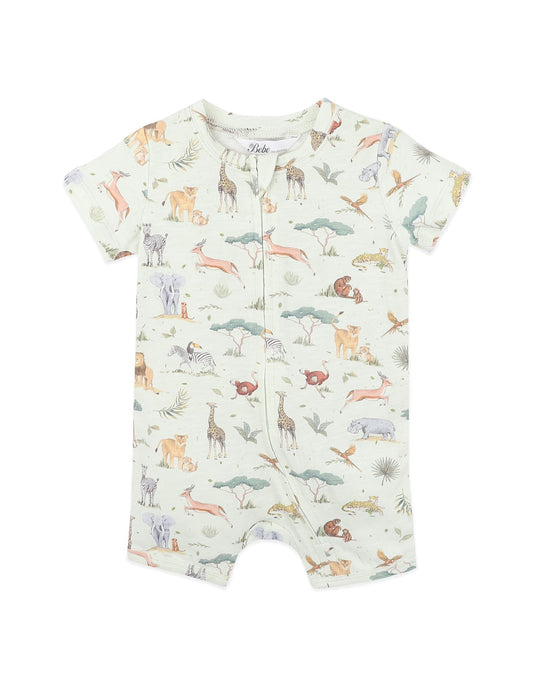 Bebe By Minihaha / Sway Organic SS Zip Romper