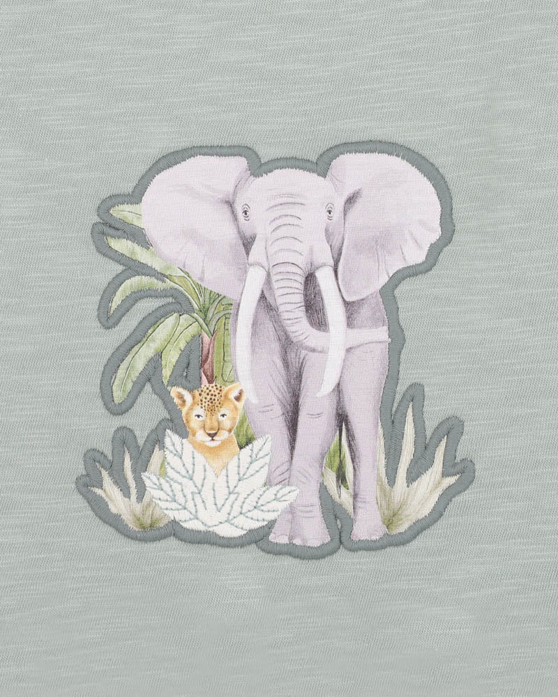 Bebe By Minihaha / Sway Print Elephant Romper