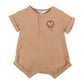 Bebe By Minihaha / Sway Textured Embroidered Lion Romper