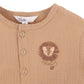 Bebe By Minihaha / Sway Textured Embroidered Lion Romper