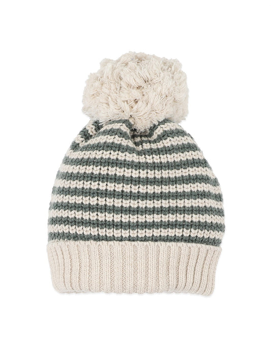 Bebe By Minihaha / Otto Stripe Organic Knitted Beanie