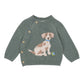Bebe By Minihaha / Otto Proud Puppy Organic Knitted Jumper