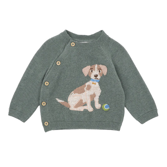 Bebe By Minihaha / Otto Proud Puppy Organic Knitted Jumper