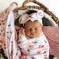 Snuggle Hunny / Jersey Wrap Set - Birds & Blooms