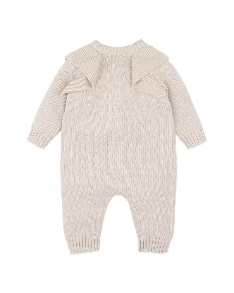 Bebe By Minihaha / Fern Hand Emb Organic Knit Romper