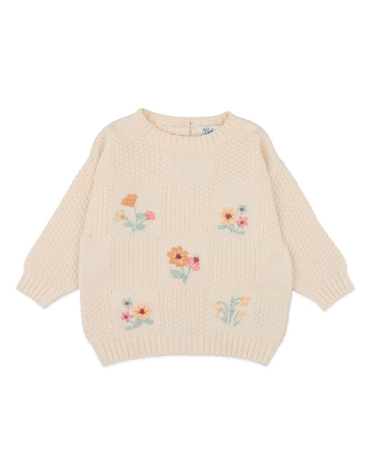 Bebe By Minihaha / Fern Hand Emb Organic Jumper