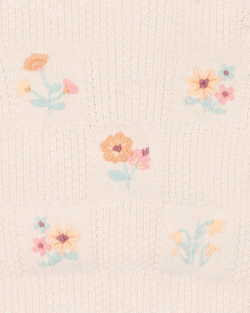 Bebe By Minihaha / Fern Hand Emb Organic Jumper