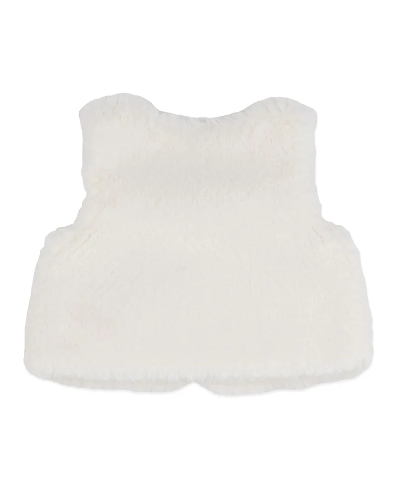 Bebe By Minihaha / Orchard Bloom Emb Faux Fur Vest