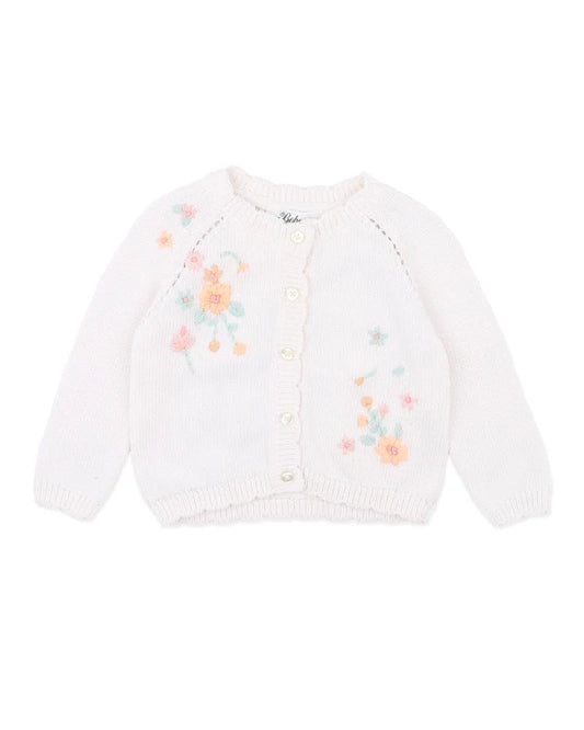 Bebe By Minihaha / Fern Hand Emb Organic Cardigan